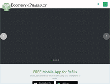 Tablet Screenshot of boothwynpharmacy.com